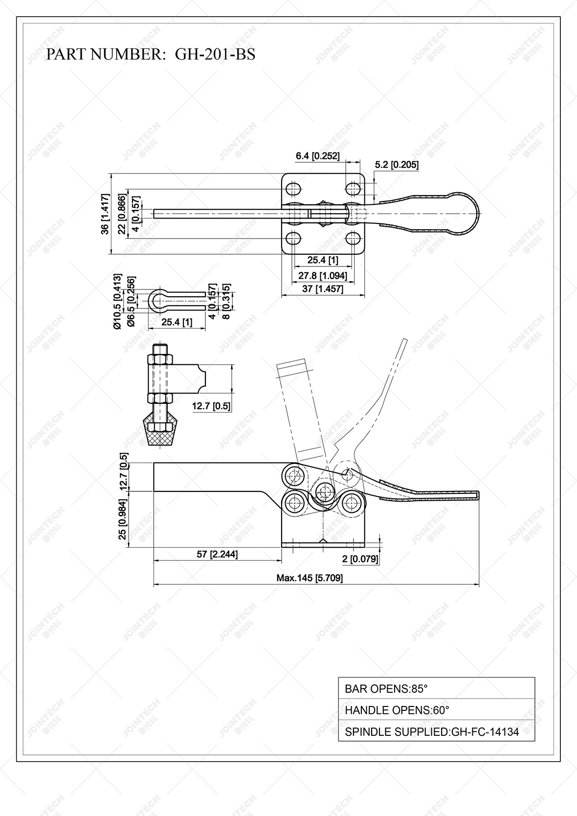 Horizontal Toggle Clamp