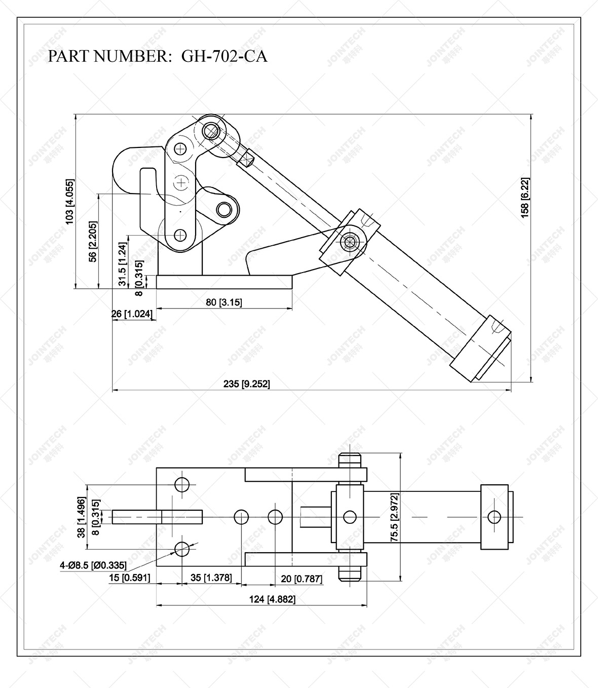 Heavy Duty Weldable Quick Release Pneumatic Toggle Clamp Buy