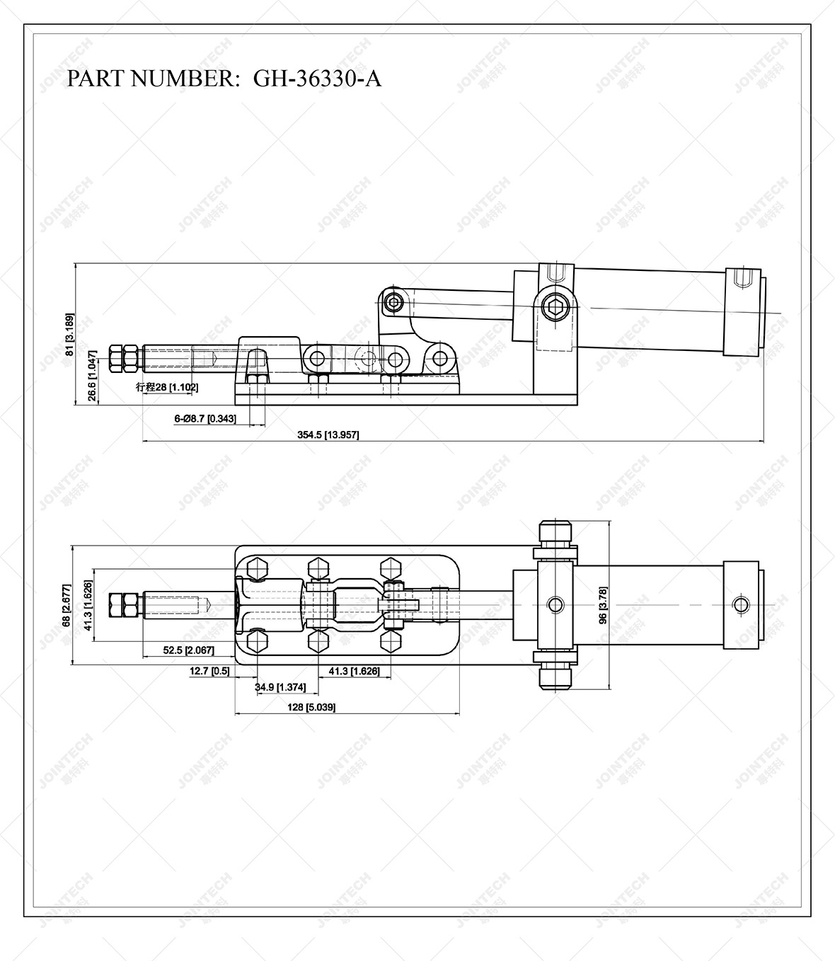 Pneumatic Push Pull Toggle Clamp