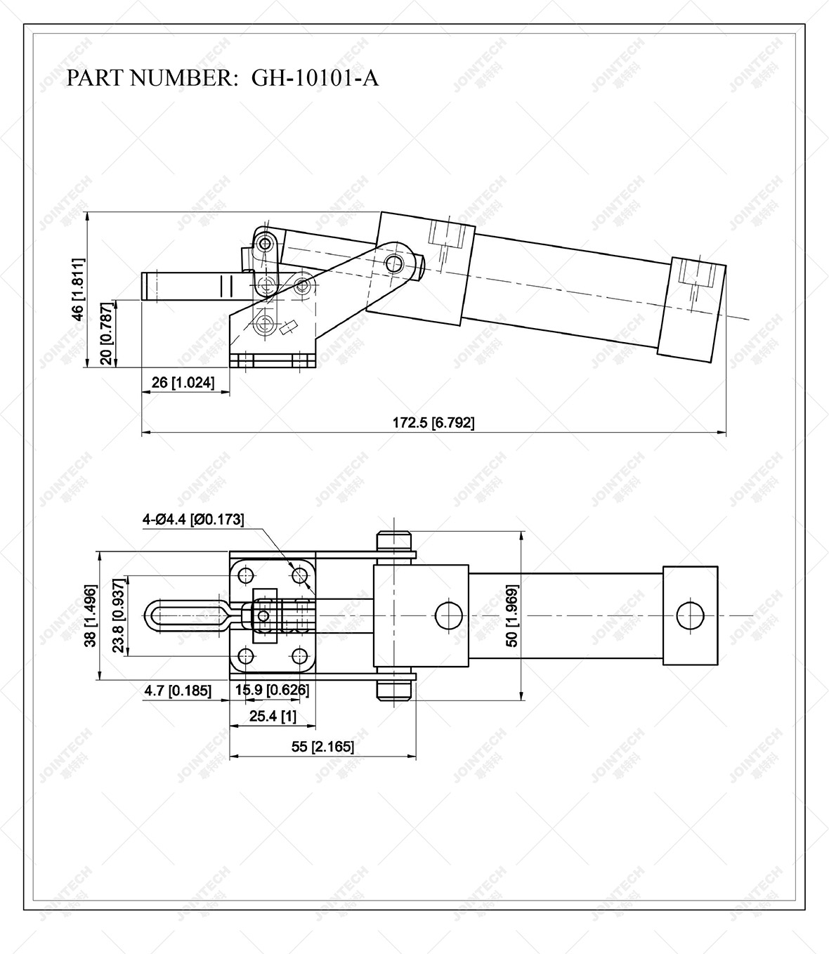Pneumatic Steel Toggle Clamp