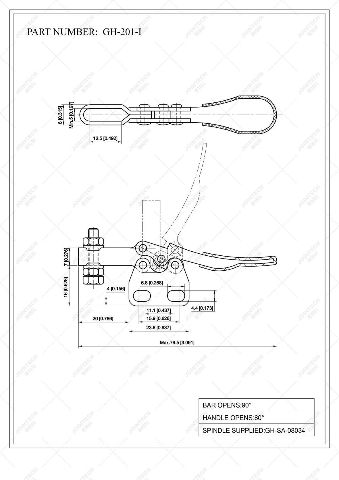 Horizontal Toggle Clamp