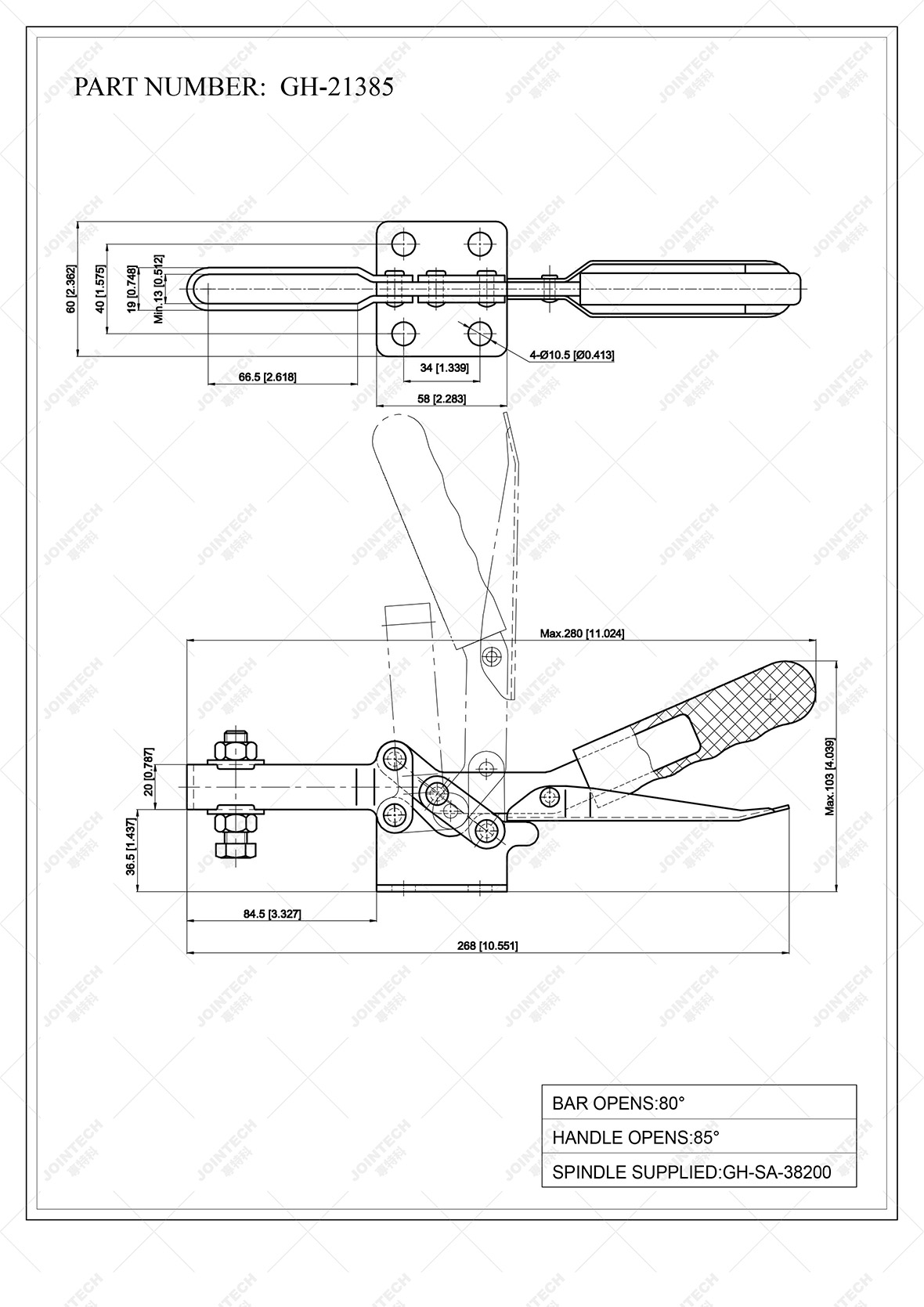 Manual Horizontal Toggle Clamp Use On Logistic Equipment Buy