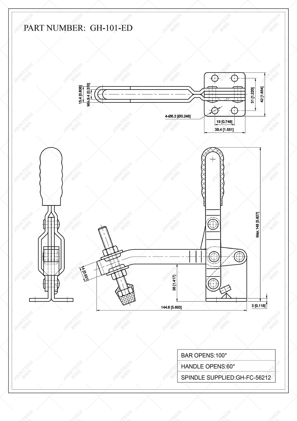 Vertical Toggle Clamp