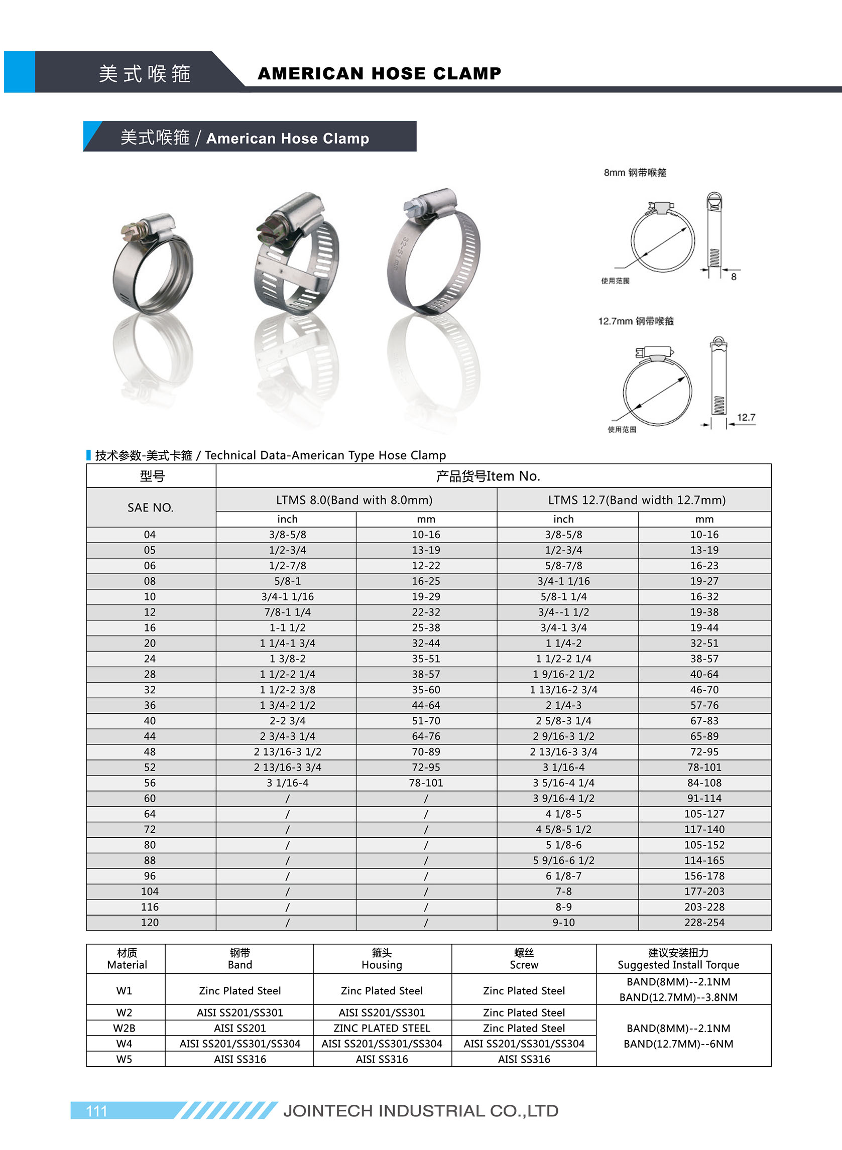 Worm Drive Hose Clamp