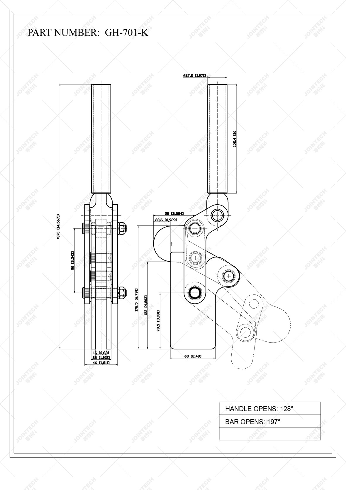 Large Holding Capacity Weldable Hold Down Steel Toggle Clamp - Buy ...